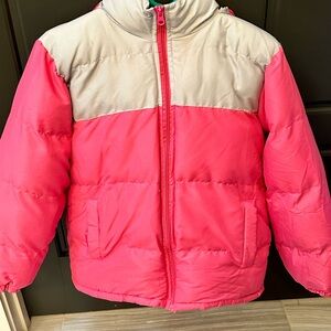 Kids Pink Puffer Jacket